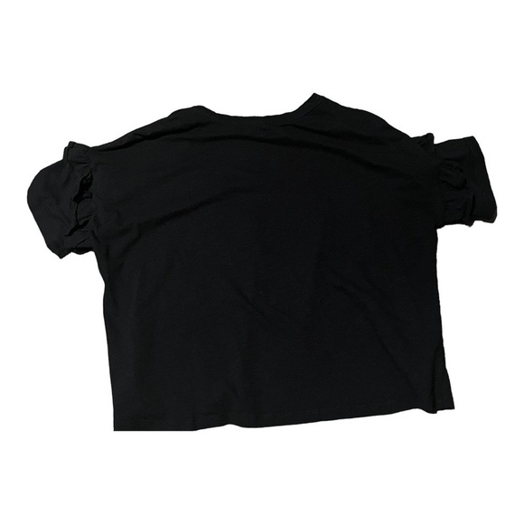 Retrology Black Top Blouse Ruffle Sleeve Casual Work Spring Summer Women’s 3 X - Picture 8 of 8